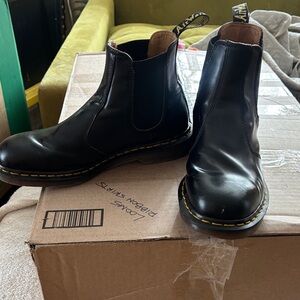 Vintage Dr. Martens Black Leather Chelsea Boots  - Men’s made in England sz 12
